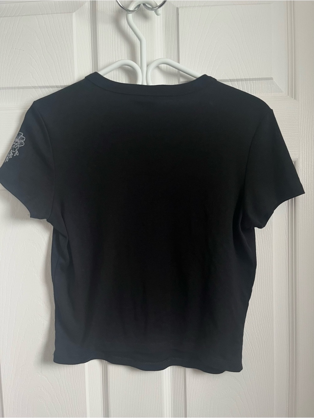 Y2K Bella Canvas Crop Top Baby Tee Gore. Black Graphic Shirt Large - Picture 6 of 6